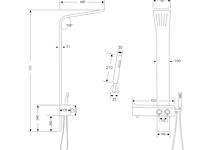 1x douchepaneel - planchet - mengkraan -... - afbeelding 2 van  2
