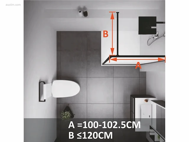 1x douchewand - 100x200cm - led verlichting -... - afbeelding 3 van  11