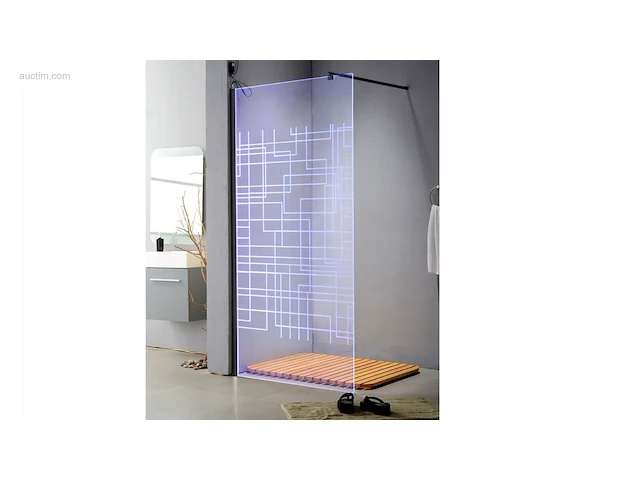 1x douchewand - 100x200cm - led verlichting -... - afbeelding 1 van  11