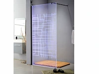1x douchewand - 100x200cm - led verlichting -...