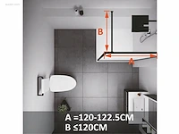 1x douchewand - 120x200cm - led verlichting -... - afbeelding 4 van  12
