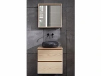 1x eikenhout - 60cm - spiegel