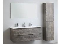 1x eikenhouten meubel - 120cm - grey smoked -...