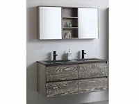 1x eikenhouten meubel - 120cm - grey smoked -...