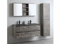 1x eikenhouten meubel - 120cm - grey smoked -...