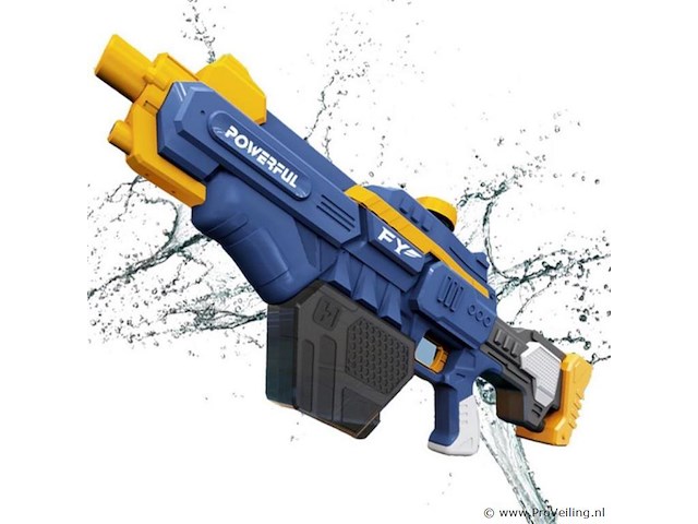 1x elektrisch waterpistool voor kinderen met 680ml capaciteit - blauw - afbeelding 1 van  3