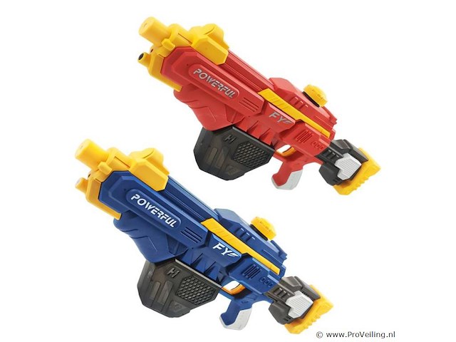 1x elektrisch waterpistool voor kinderen met 680ml capaciteit - rood - afbeelding 2 van  3