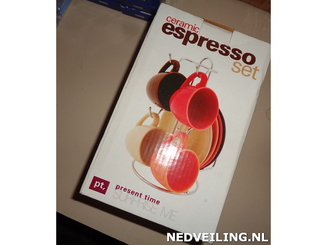 1x espressoset met 4 kopjes - afbeelding 3 van  3