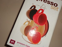 1x espressoset met 4 kopjes - afbeelding 3 van  3