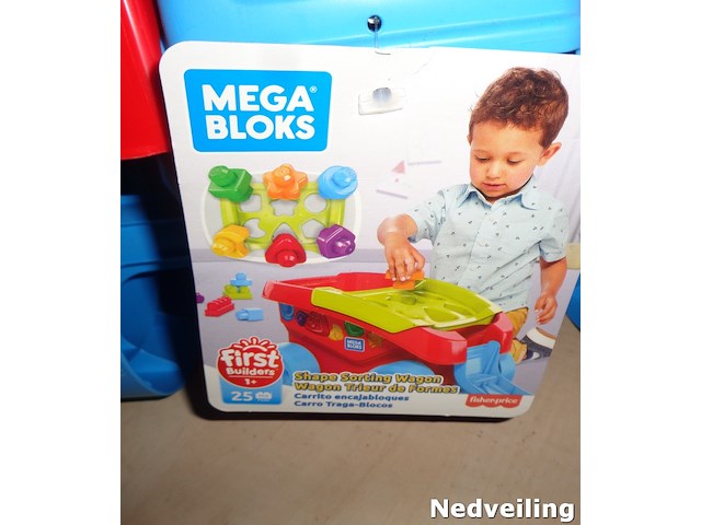 1x fisher price mega bloks wagen - afbeelding 5 van  5