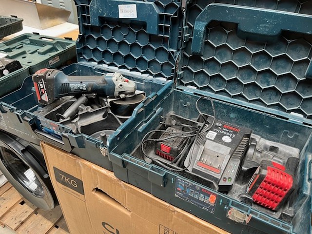 1x flex, 3x accu, 2x koffer, 1x oplader bosch - afbeelding 5 van  5