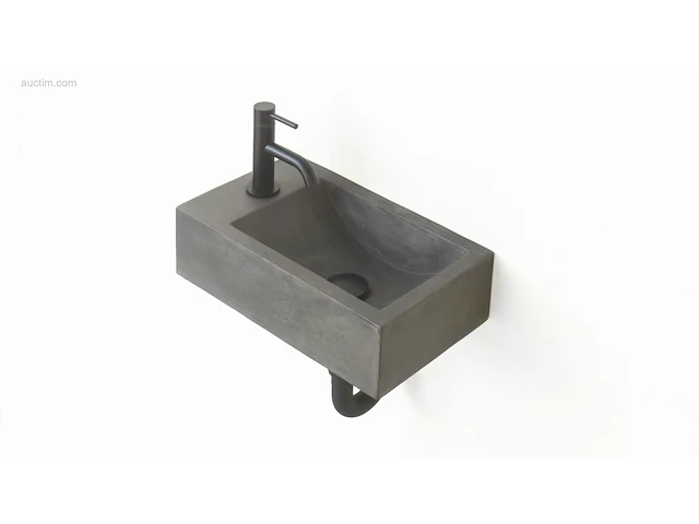 1x fontein - waskom - beton - dusk grey - afbeelding 1 van  2