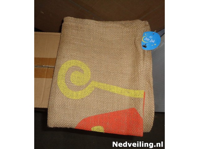 1x grote jute zak sinterklaas - afbeelding 3 van  3