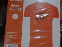 1x heren t-shirt oranje prins van oranje maat l - afbeelding 2 van  3