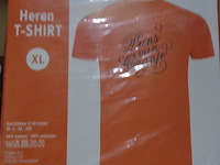 1x heren t-shirt oranje prins van oranje maat xl - afbeelding 3 van  3