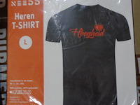 1x heren t-shirt zwart hoogheid maat l - afbeelding 2 van  3