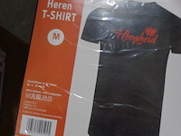 1x heren t-shirt zwart hoogheid maat m - afbeelding 2 van  3