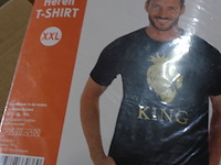 1x heren t-shirt zwart king maat xxl - afbeelding 3 van  3