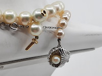 1x imitatie parel collier en 1x cultivé parel collier - afbeelding 7 van  9