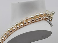 1x imitatie parel collier en 1x cultivé parel collier - afbeelding 4 van  9