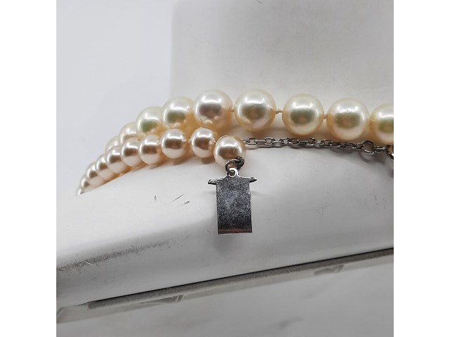 1x imitatie parel collier en 1x cultivé parel collier - afbeelding 6 van  9