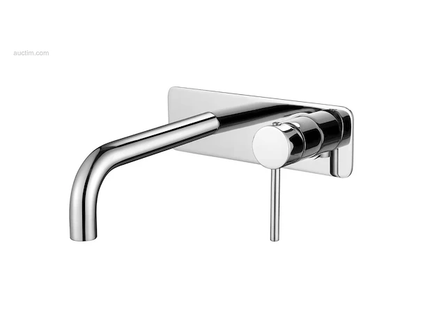 1x inbouw muurkraan - chroom - afbeelding 1 van  4