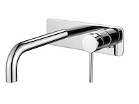 1x inbouw muurkraan - chroom