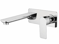 1x inbouw muurkraan - chroom