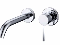 1x inbouw muurkraan - chroom