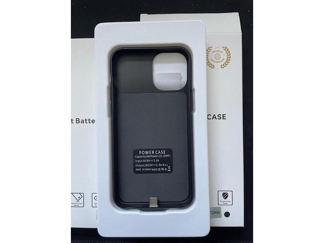 1x iphone 12 mini powerbank hoesje - 6800mah - afbeelding 1 van  5