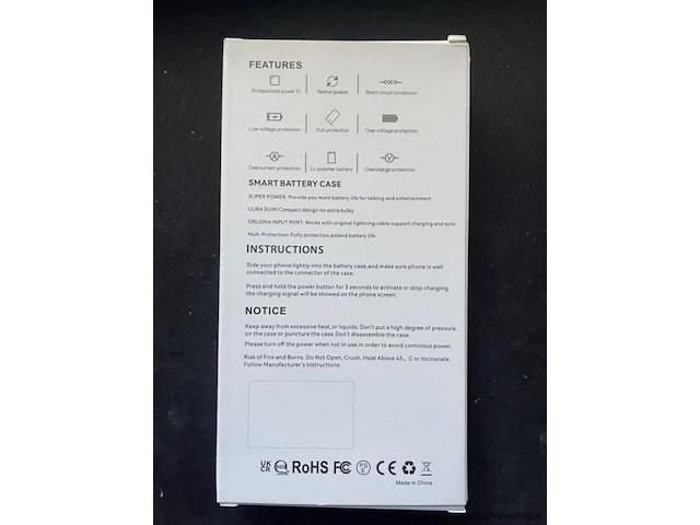 1x iphone 13 pro powerbank hoesje - 6800mah - afbeelding 4 van  4