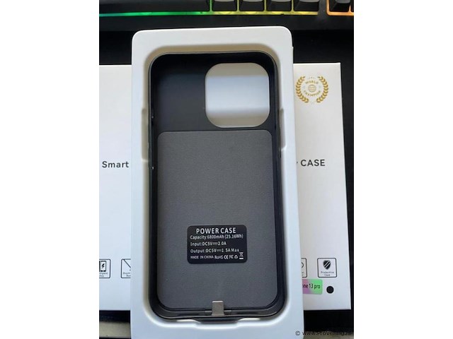 1x iphone 13 pro powerbank hoesje - 6800mah - afbeelding 2 van  4