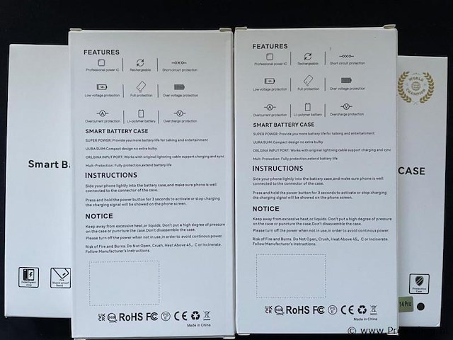 1x iphone 14 pro powerbank hoesje - 6800mah - afbeelding 3 van  3