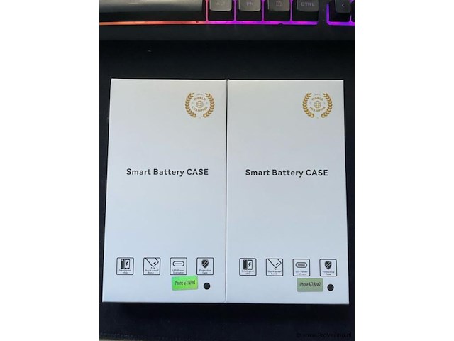 1x iphone 6/7/8/se2 powerbank hoesjes – 6800mah - afbeelding 1 van  3