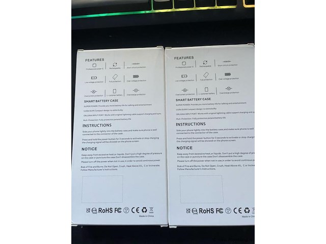 1x iphone 6/7/8/se2 powerbank hoesjes – 6800mah - afbeelding 3 van  3