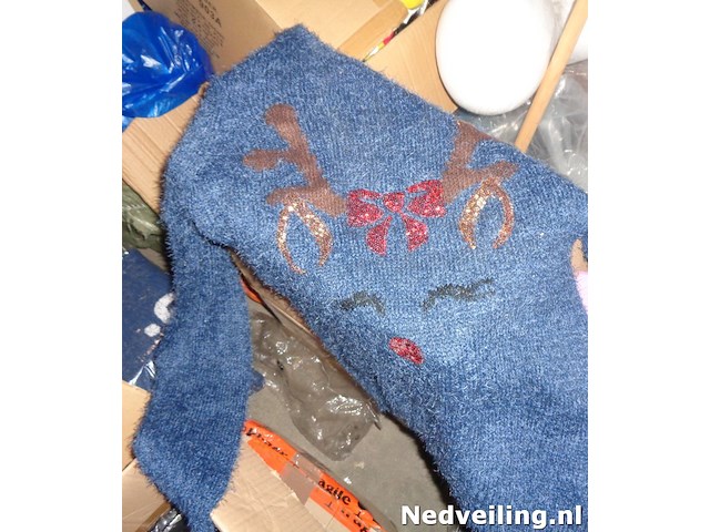 1x kersttrui maat l blauw - afbeelding 2 van  3