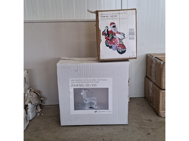 1x kerstverlichting en 1x opblaasfiguur - afbeelding 1 van  4