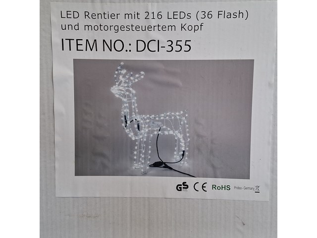 1x kerstverlichting en 1x opblaasfiguur - afbeelding 4 van  4