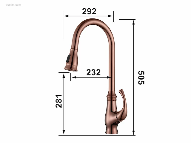 1x keukenkraan - rose gold - uitneembare... - afbeelding 9 van  9