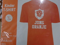 1x kinder t-shirt jong oranje mt 110/116 - afbeelding 1 van  3