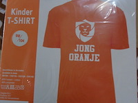 1x kinder t-shirt jong oranje mt 98/104 - afbeelding 2 van  3