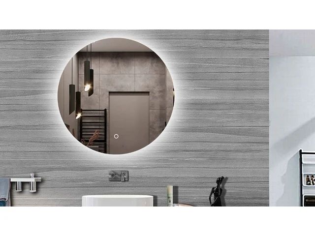 1x led spiegel - 80cm - verwarming - touchknop - afbeelding 1 van  1