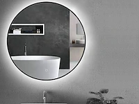1x led spiegel - 80cm - verwarming - touchknop
