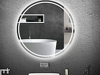 1x led spiegel - 90cm - verwarming - touchknop
