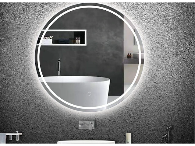 1x led spiegel - 90cm - verwarming - touchknop - afbeelding 1 van  1