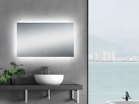 1x led spiegel -100cm - verwarming - touchknop