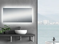 1x led spiegel -120cm - verwarming - touchknop