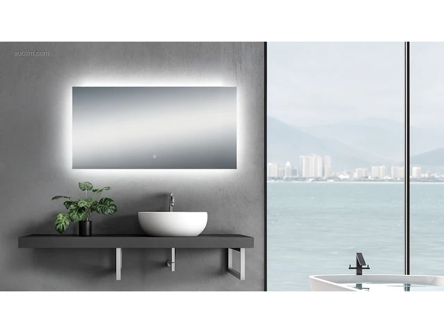1x led spiegel -120cm - verwarming - touchknop - afbeelding 1 van  1