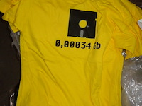 1x logo start t-shirt geel maat l - afbeelding 3 van  3
