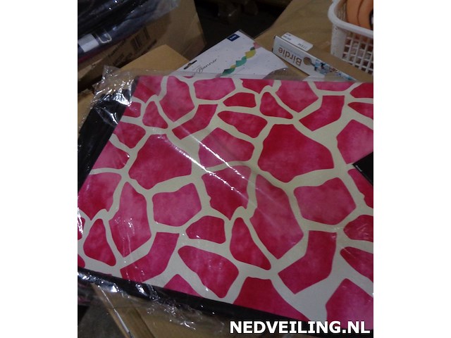 1x messenger tas giraf print 44x35x3cm - afbeelding 3 van  3